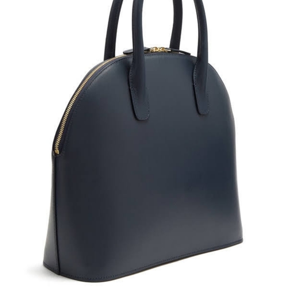 NWT $895 Mansur Gavriel Blu calf leather dome bag - Picture 5 of 10